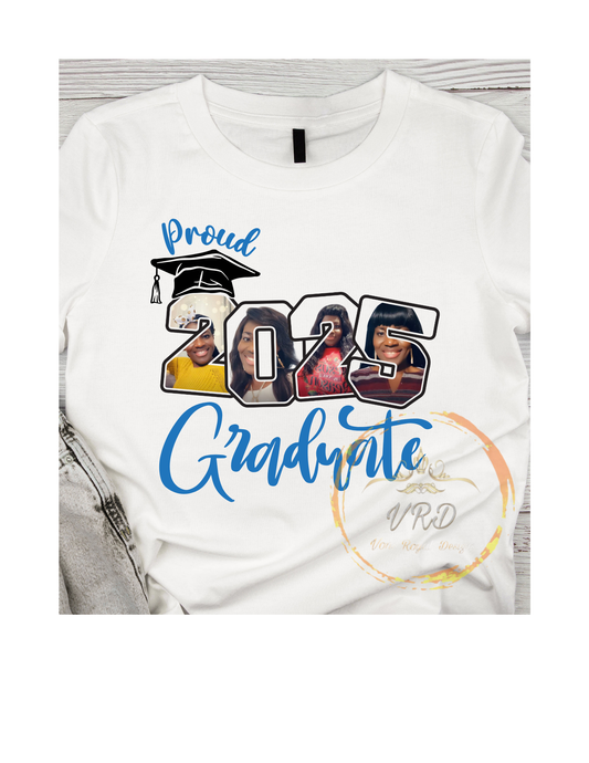 Personalized Proud Graduation Photo T-Shirt